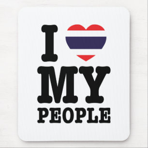 I Heart (Love) My Thai People Mouse Pad