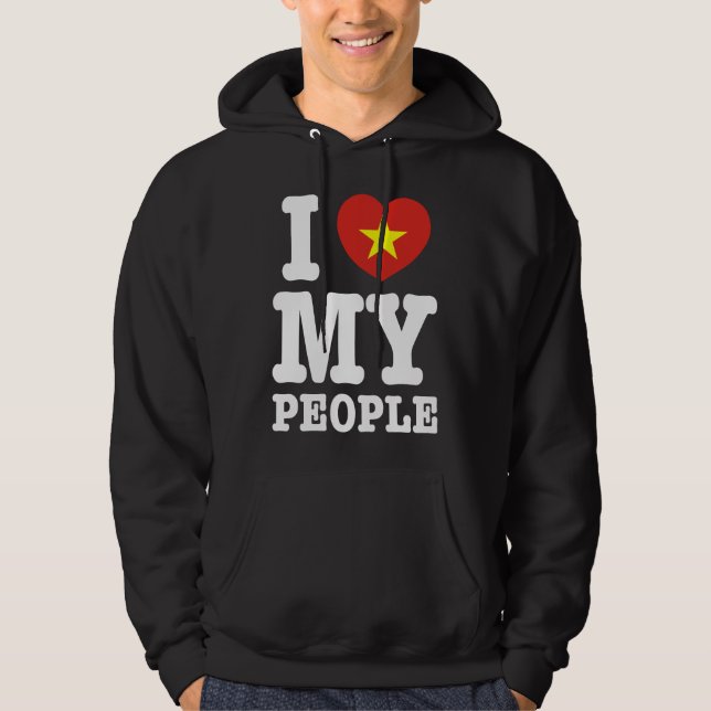 I Heart (Love) My Viet People Hoodie (Front)