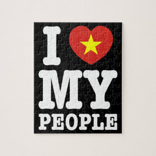 I Heart (Love) My Viet People Jigsaw Puzzle