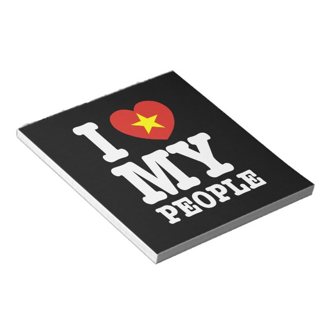 I Heart (Love) My Viet People Notepad (Angled)
