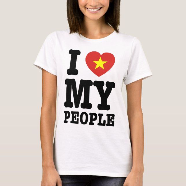 I Heart (Love) My Viet People T-Shirt (Front)