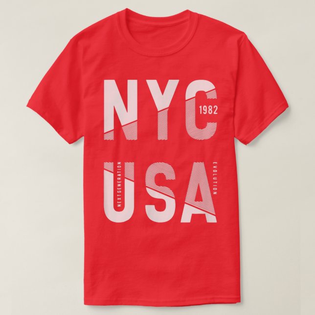 I Heart Love, New York City Nyc Classic Font T-shi T-Shirt (Design Front)