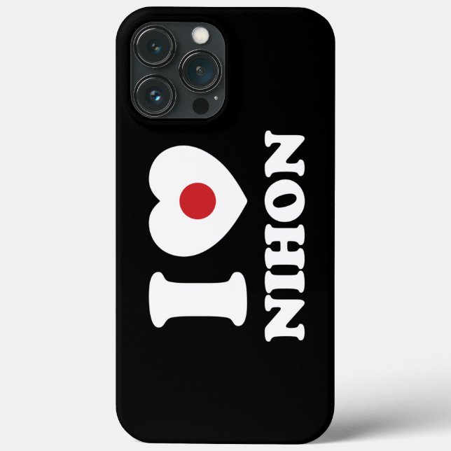 I HEART [LOVE] NIHON Case-Mate iPhone CASE (Back)