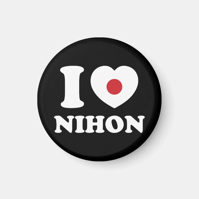 I HEART [LOVE] NIHON MAGNET (Front)