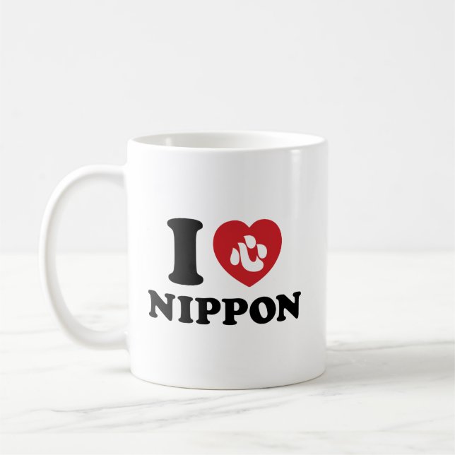 I HEART [LOVE] NIPPON COFFEE MUG (Left)