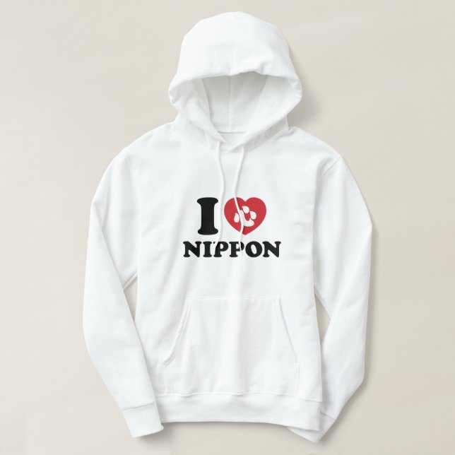I HEART [LOVE] NIPPON HOODIE (Design Front)