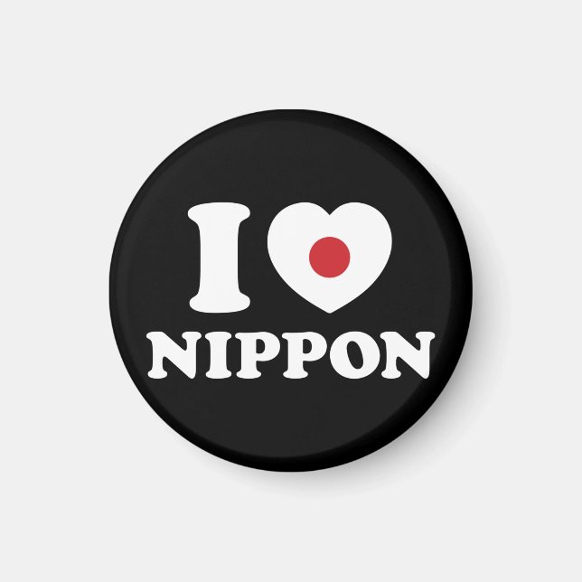 I HEART [LOVE] NIPPON MAGNET (Front)