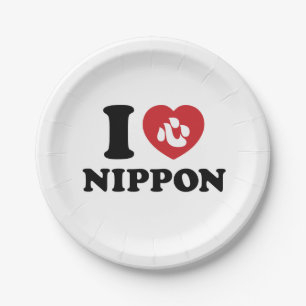 I HEART [LOVE] NIPPON PAPER PLATE