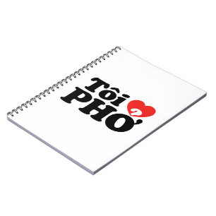 I Heart (Love) Pho (Tôi ❤ PHỞ) Vietnamese Language Notebook