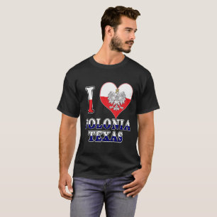 I Heart Love Polonia Texas T-Shirt