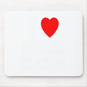 I Heart (love) Roller Skating Der Mouse Pad
