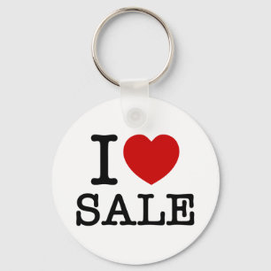 I HEART [LOVE] SALE KEY RING