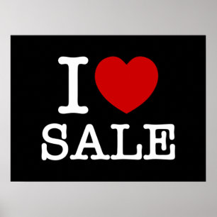 I HEART [LOVE] SALE POSTER