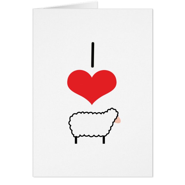 I Heart (Love) Sheep (Front)