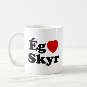 I Heart (Love) Skyr [Ég Elska Skyr] Icelandic Coffee Mug