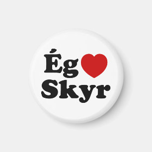 I Heart (Love) Skyr [Ég Elska Skyr] Icelandic Magnet