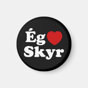 I Heart (Love) Skyr [Ég Elska Skyr] Icelandic Magnet