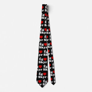 I Heart (Love) Skyr [Ég Elska Skyr] Icelandic Tie