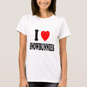 I Heart (love) Snowbunnies Skiing Snowboarding Att T-Shirt