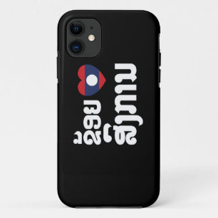 I Heart (Love) Songkan Laotian Language iPhone 11 Case