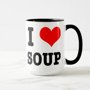 I HEART (LOVE) SOUP MUG