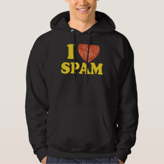 I Heart Love Spam Canned Cooked Pork Food  Spam Hoodie