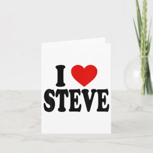 I Heart Love Steve _1 Card