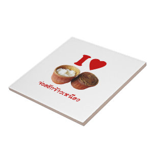 I Heart [Love] Sticky Rice [Khao Niao] - Thai Isan Ceramic Tile