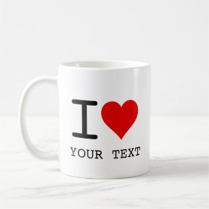 I Heart Love Template Coffee Mug