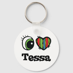 I Heart (Love) Tessa Key Ring