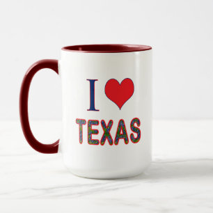 I (Heart) Love Texas Bluebonnet Mug