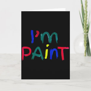 I Heart Love To Finger Paint I'm Paint Cute Couple Card