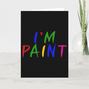 I Heart Love To Finger Paint I'm Paint Cute Couple Card