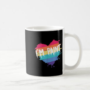 I Heart Love To Finger Paint I'm Paint Cute Couple Coffee Mug