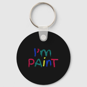 I Heart Love To Finger Paint I'm Paint Cute Couple Key Ring