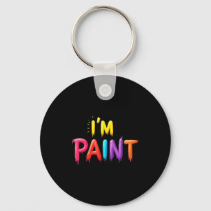 I Heart Love To Finger Paint I'm Paint Cute Couple Key Ring