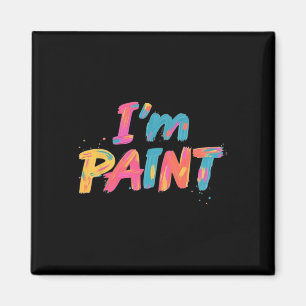 I Heart Love To Finger Paint I'm Paint Cute Couple Magnet