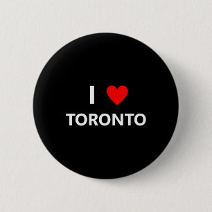I Heart Love Toronto Canada City Tourist Souvenir 6 Cm Round Badge