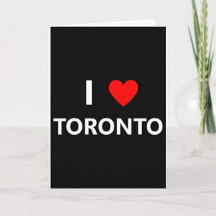 I Heart Love Toronto Canada City Tourist Souvenir Card