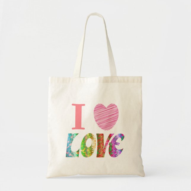 I Heart Love Tote Bag (Front)