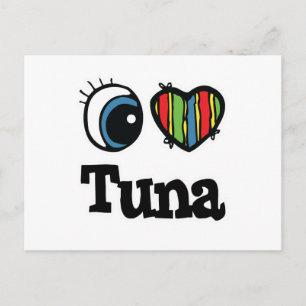 I Heart (Love) Tuna Postcard