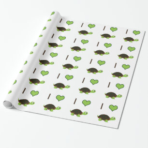 I heart (love) Turtles Wrapping Paper