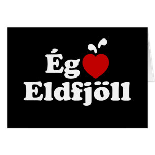I Heart (Love) Volcanoes [Ég Elska Eldfjöll] Cards