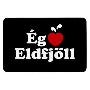I Heart (Love) Volcanoes [Ég Elska Eldfjöll] Magnet