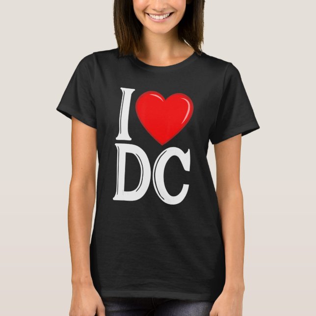 I Heart Love Washington Wa Dc Men Women Washington T-Shirt (Front)