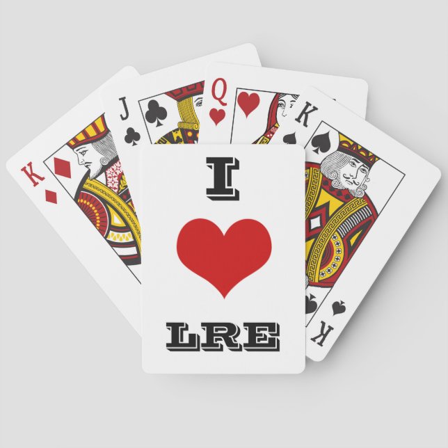 I Heart LRE Playing Cards (Back)