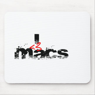 I Heart MAcs (red) Mouse Pad