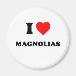 I Heart Magnolias Magnet