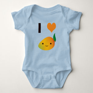 I Heart Mango Baby Bodysuit