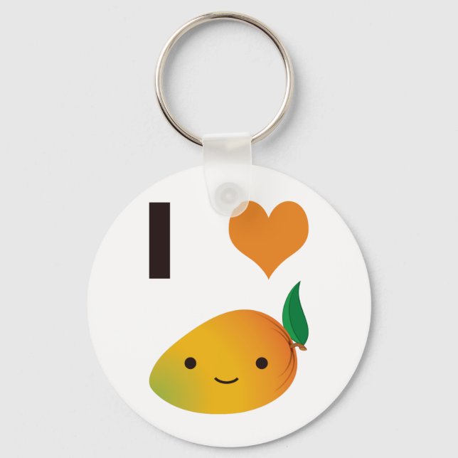 I Heart Mango Key Ring (Front)